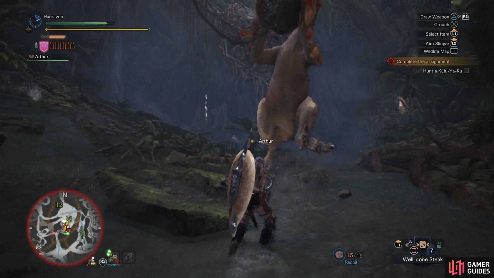 When armed with a boulder, the Kulu-Ya-Ku may use a devastating leap attack
