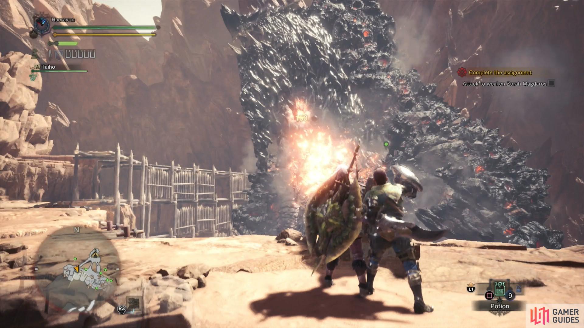 Load the various cannons with up to fire cannon balls at a time, then fire them in a volley to deal big damage to Zorah Magdaros