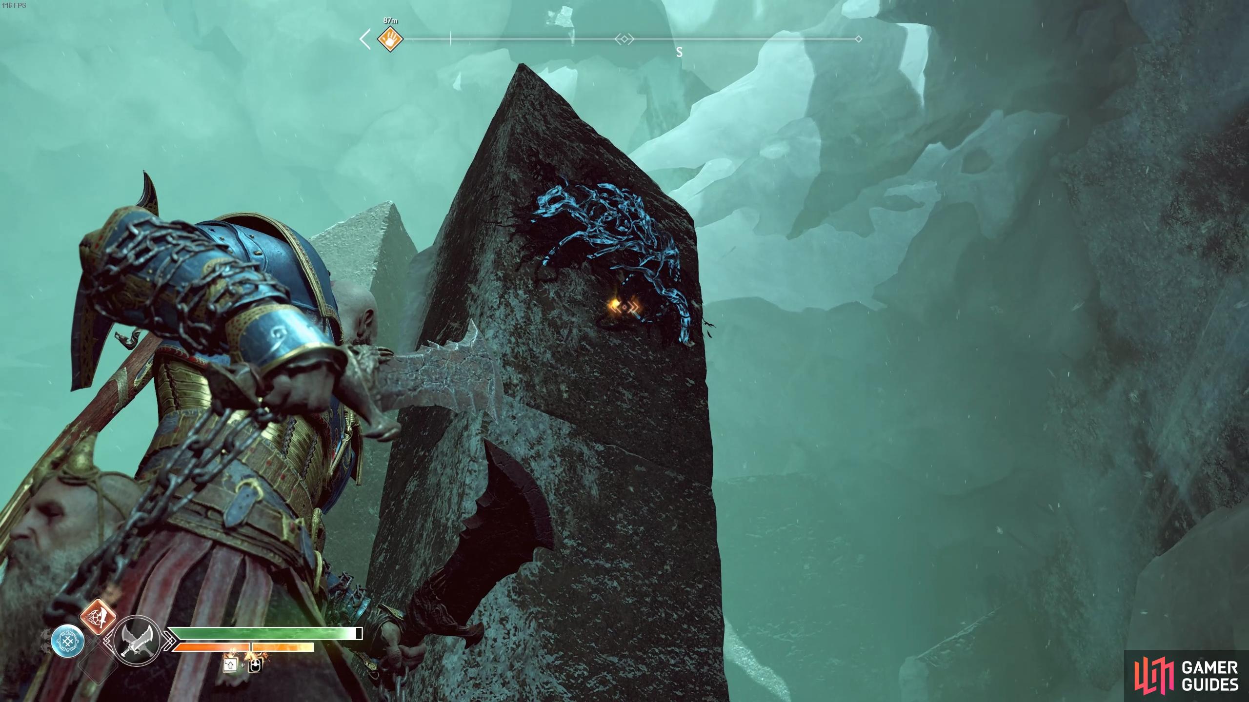 The first pillar near the weapon rack has an Artefact hiding in the bramble.