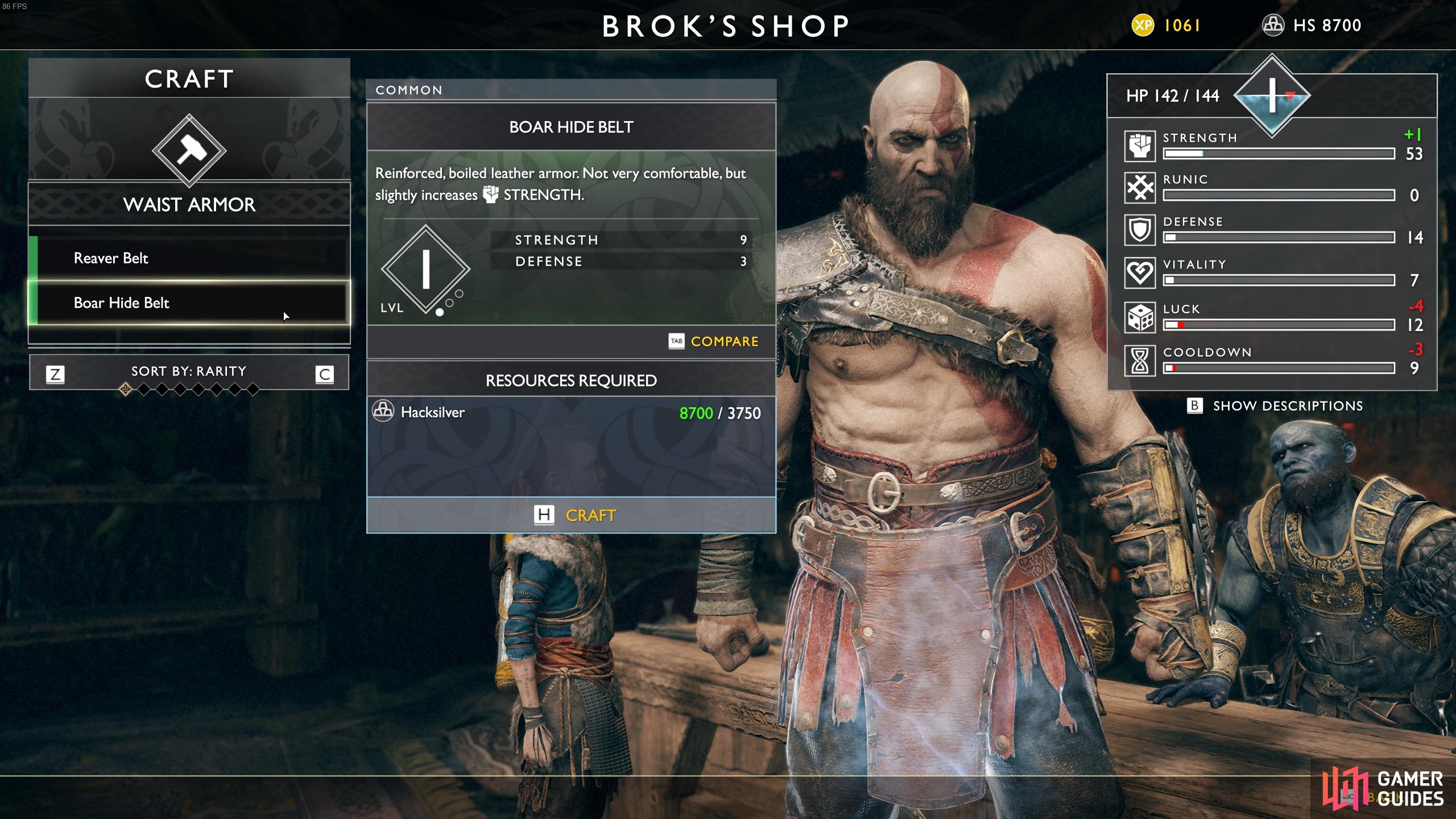 Try to upgrade Kratos' gear and skills as much as possible before you begin exploring.