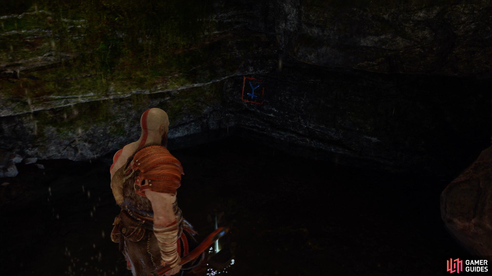 After you pass through the rune door, take a left at the fork to find Artefact