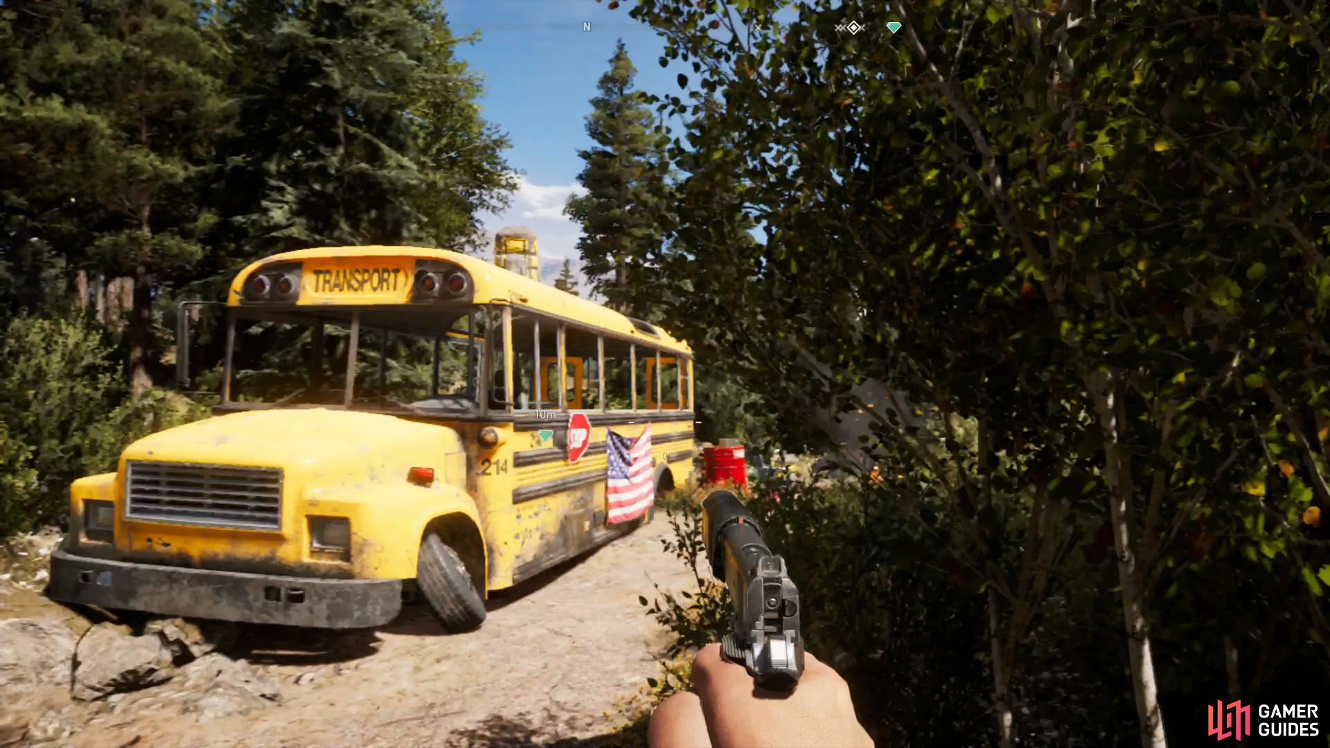 Youll find  the Hope County Jail Bus west of Falls End