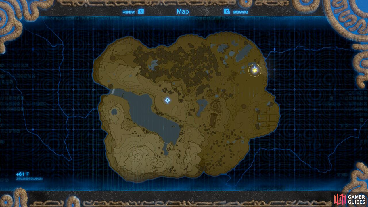 The area the Tower is located in is also the end goal of Follow the Sheikah Slate.