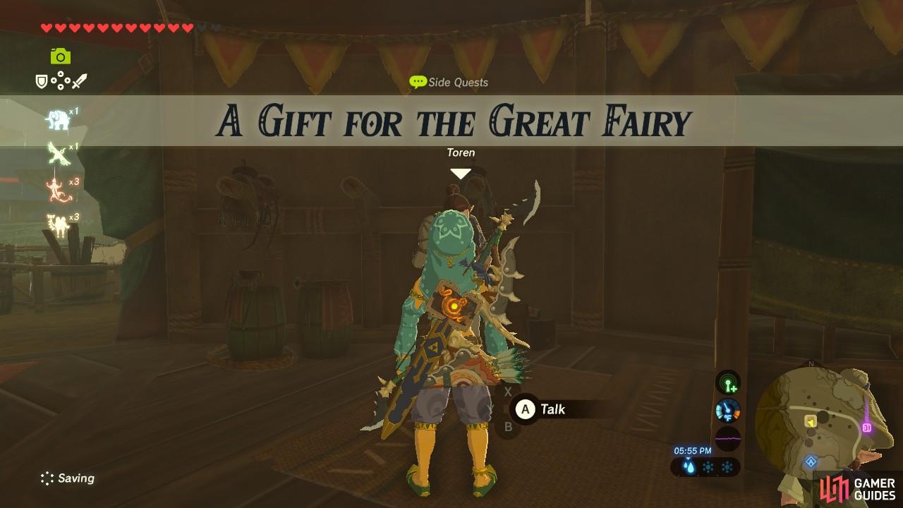 This sidequest essentially informs you that Great Fairy Fountains exist and there's more than one