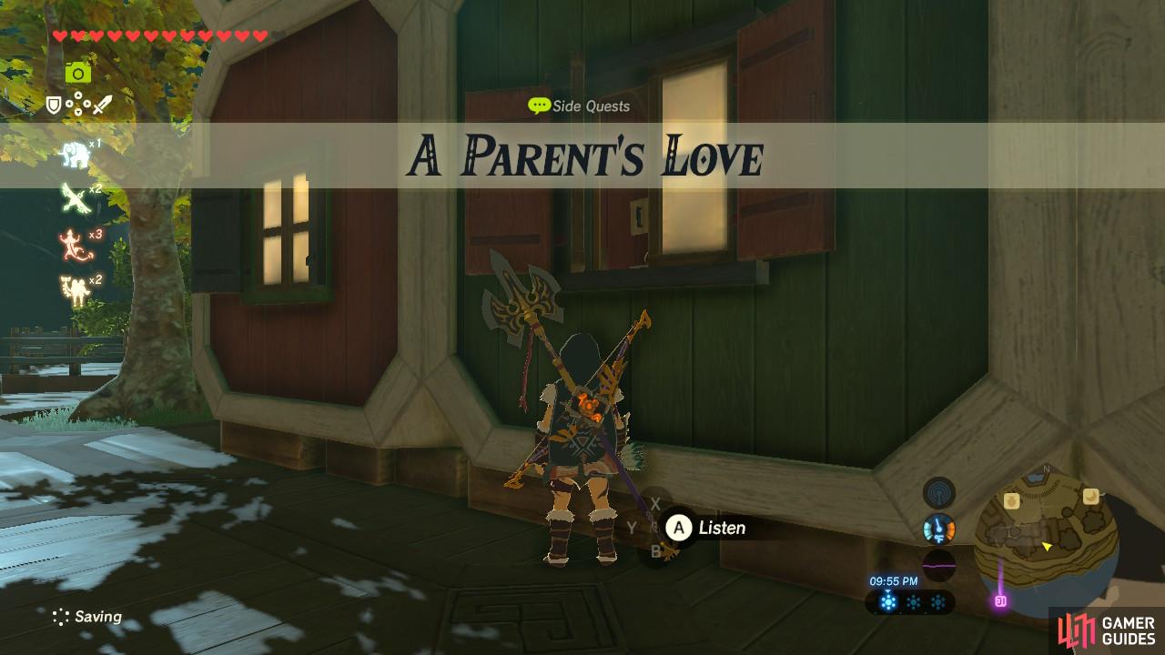 Pick up this sidequest by eavesdropping