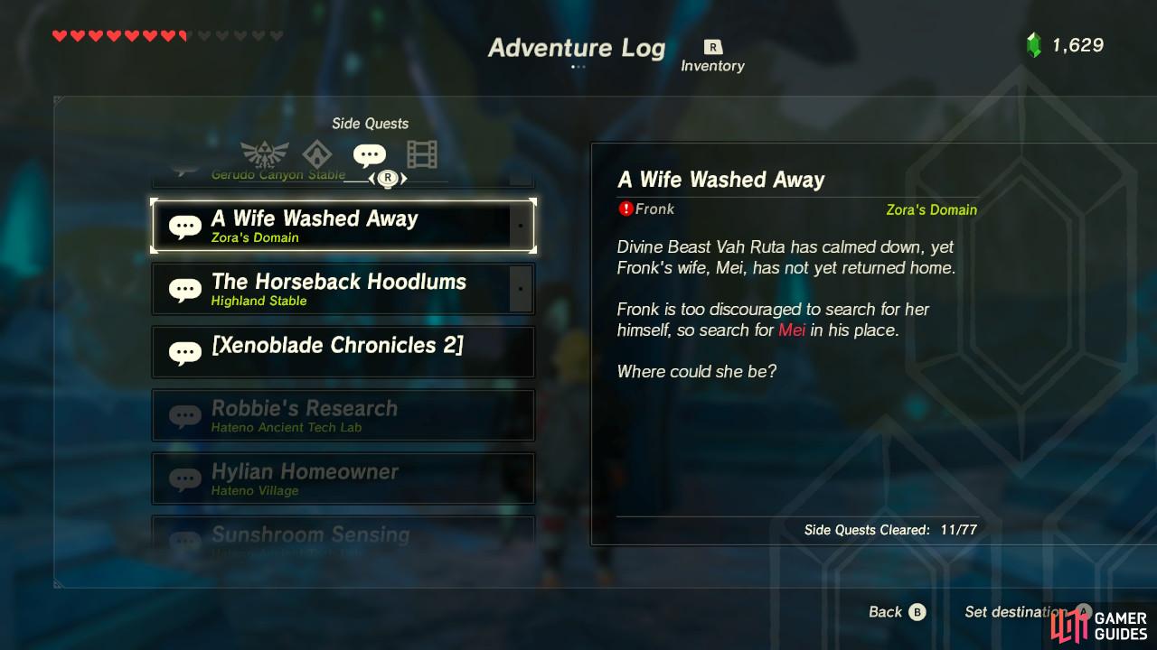 This sidequest is fairly easy