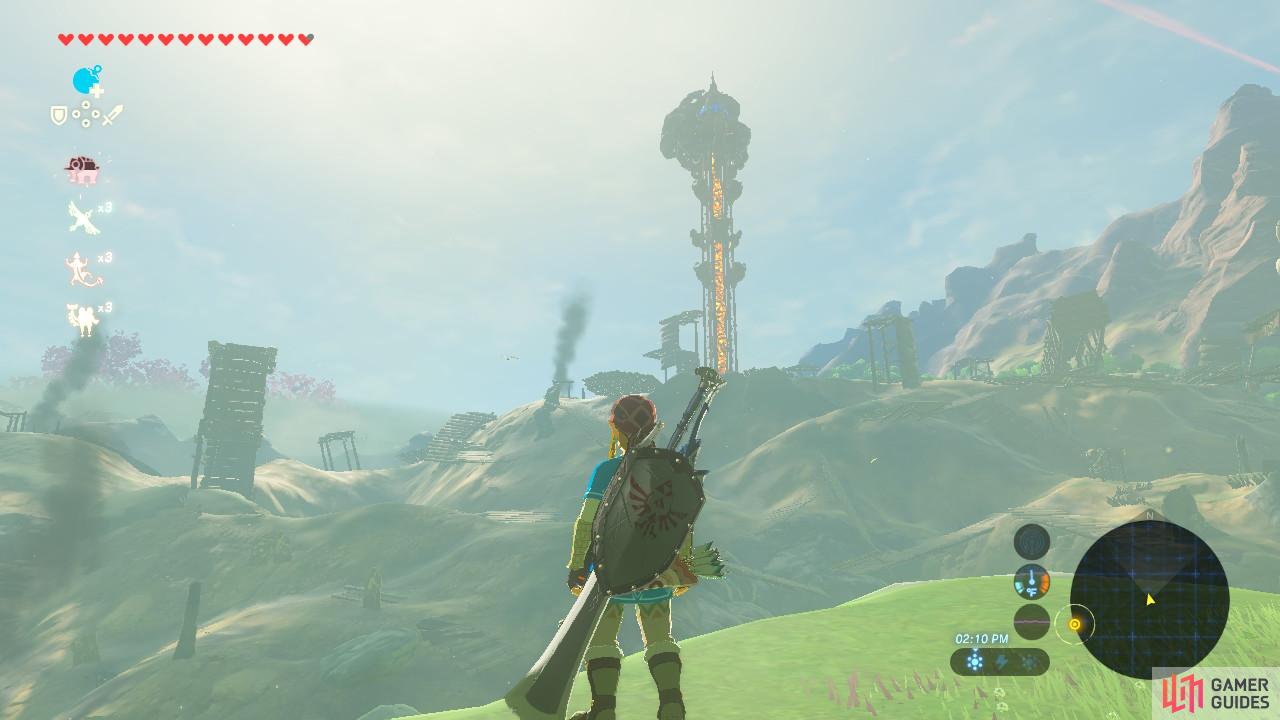 From here you can see the Tower and the ruins of the camp