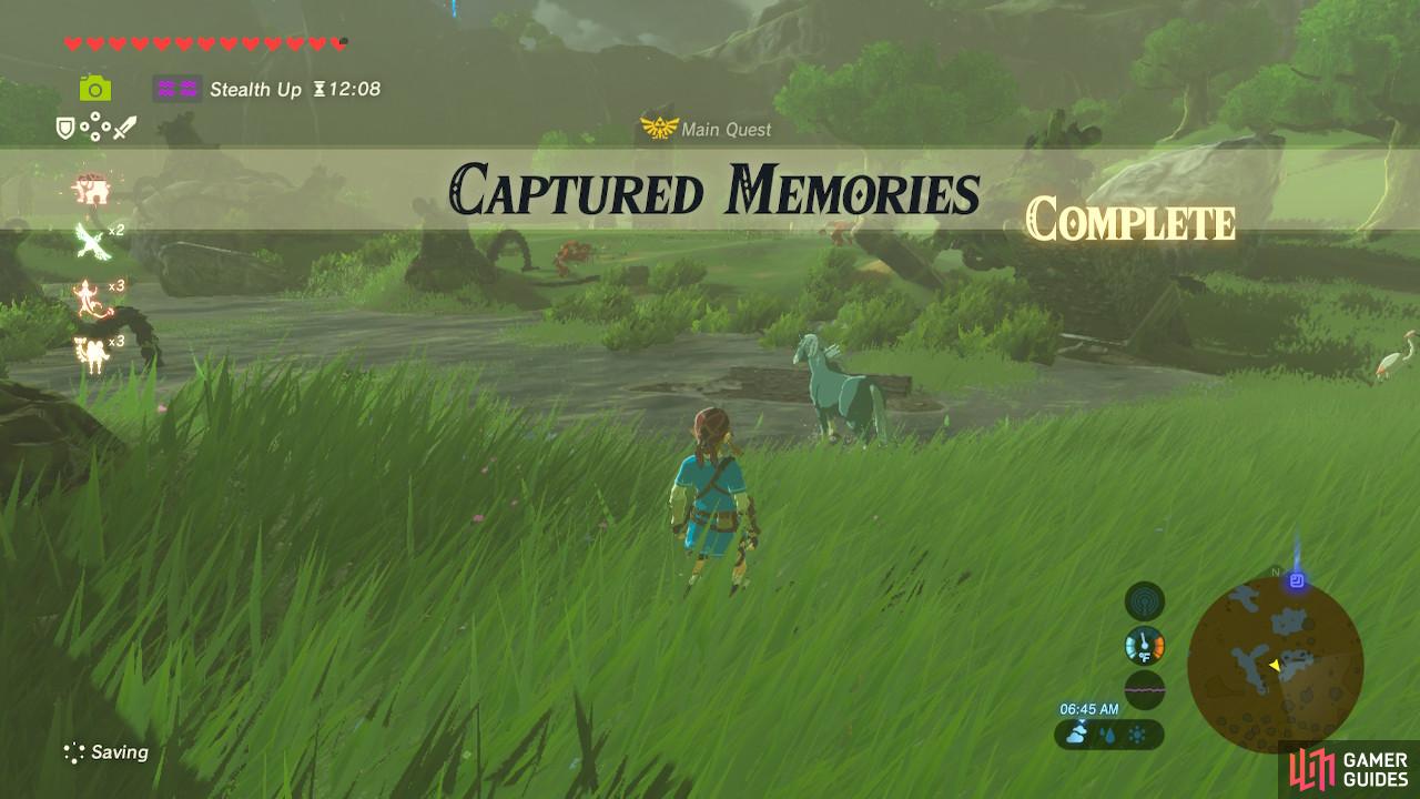 The quest will be complete once you've recovered all 13 memories.