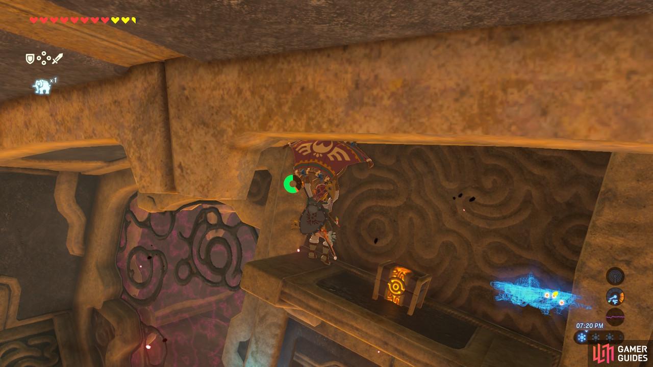 From this treasure chest ledge, we can then go directly to the terminal