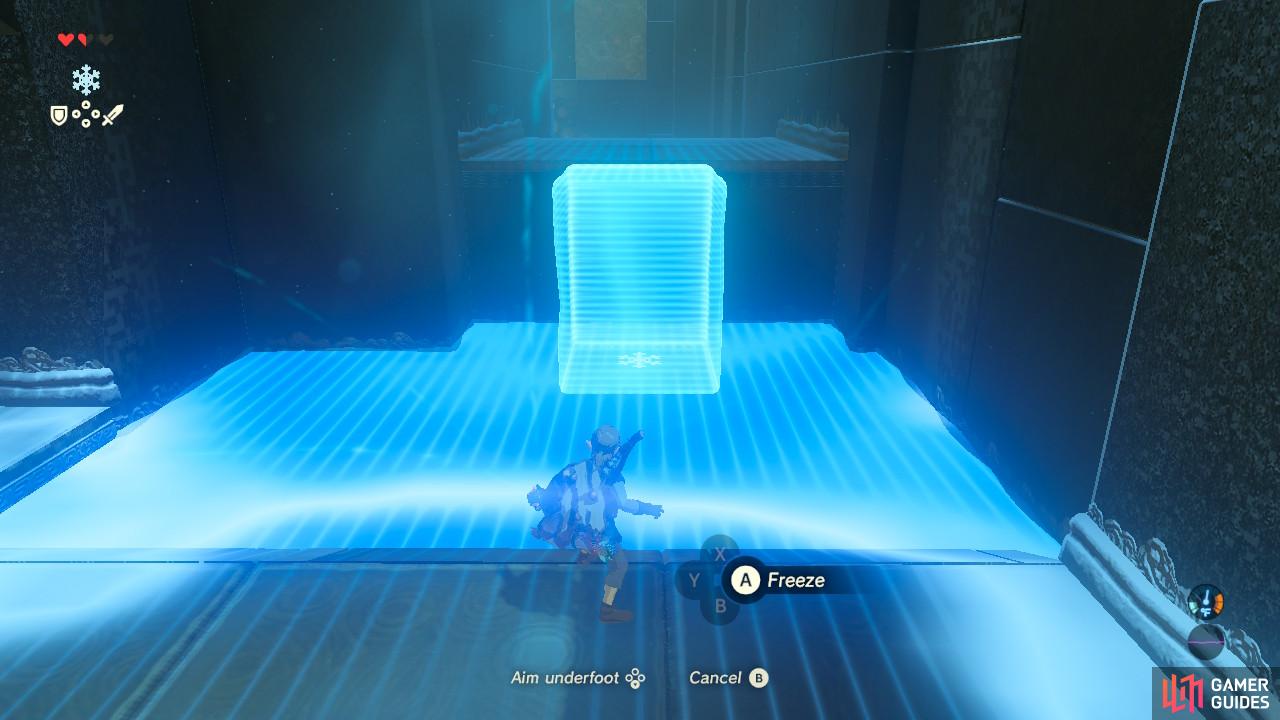 If the holographic ice cube shows its full height, you are allowed to put an ice cube there