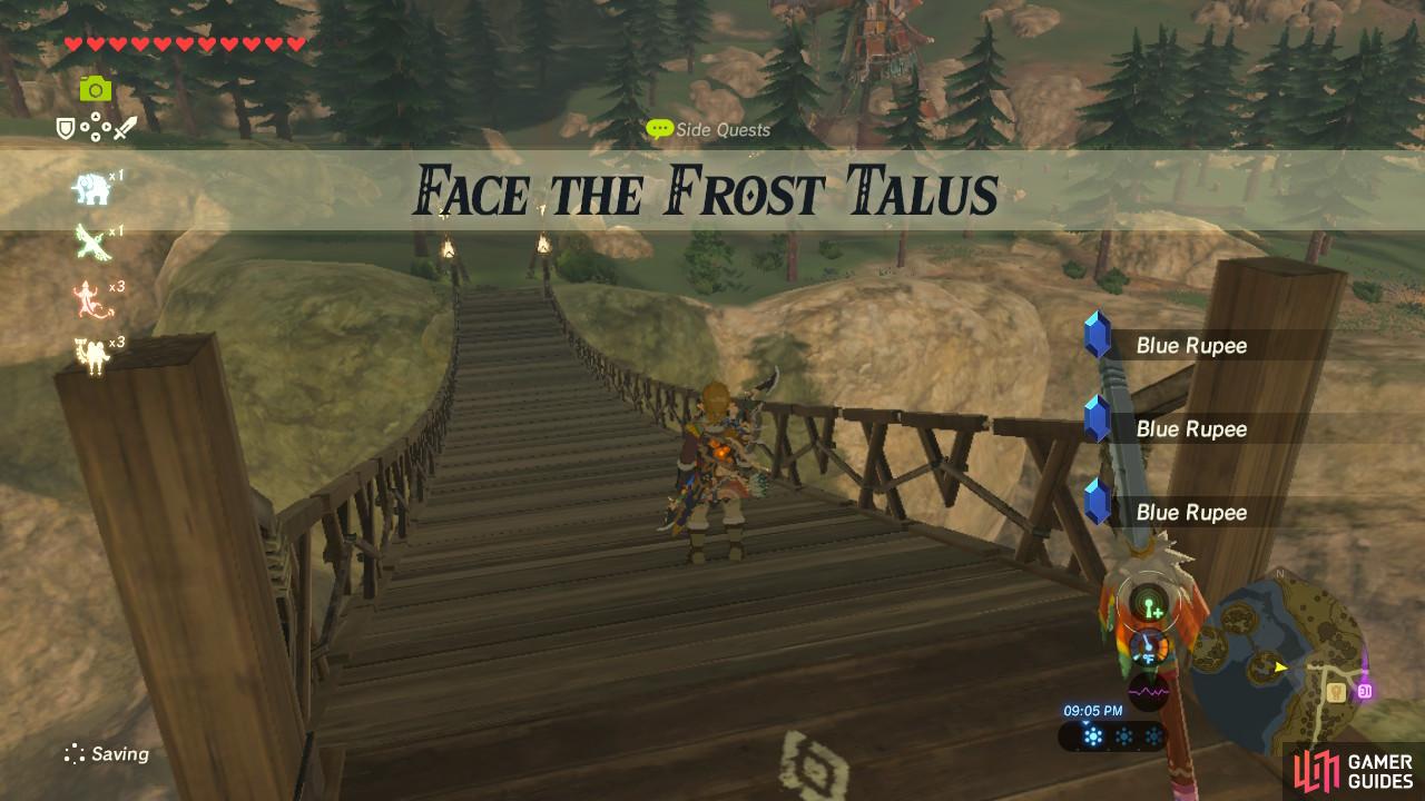 This sidequest is similar to "The Road to Respect" and involves another kind of Talus