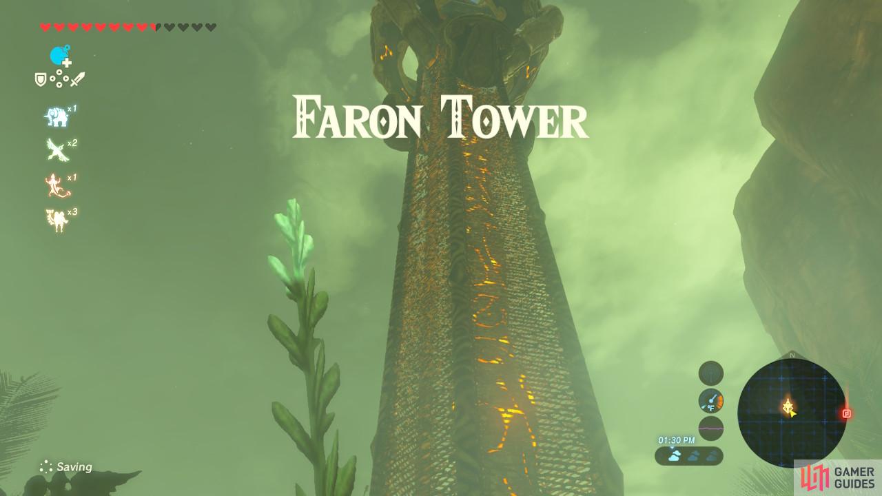 Faron Tower has no bottom platforms
