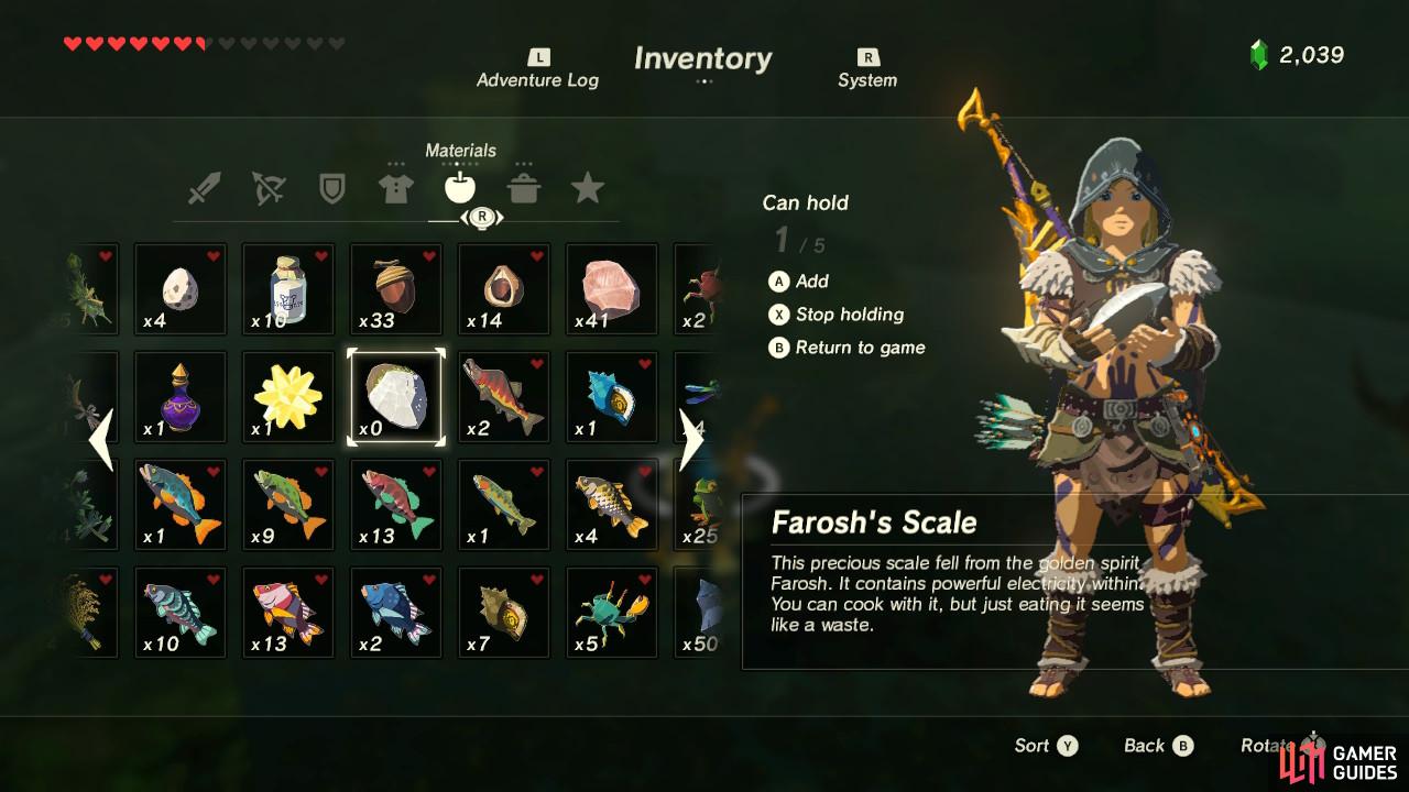 Offer up a scale from the dragon Farosh