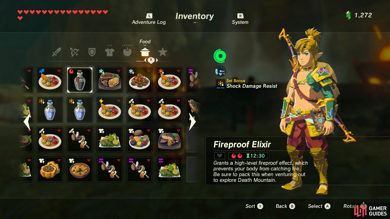 Wear something like the Desert Voe Armor set or a Heat-warding Elixir