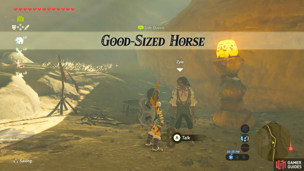 This quest is a bit frustrating since horses are so far from this area