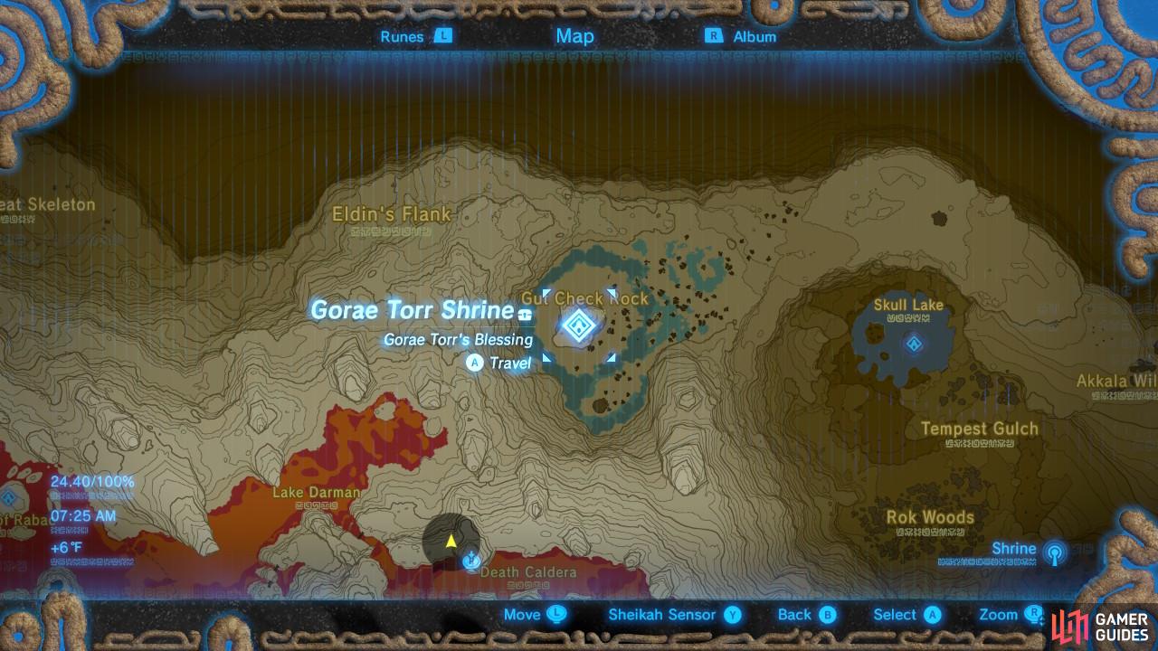 Here is the location of the Shrine