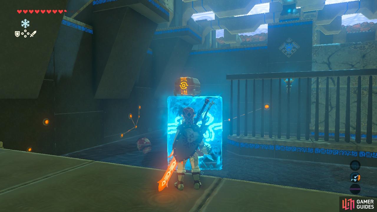 Cryonis will lift up the chest and give you a point to stand on