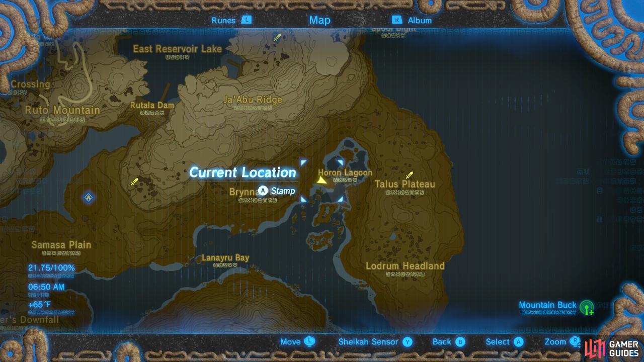 Here is the specific location where Kass is, and the Shrine Quest takes place