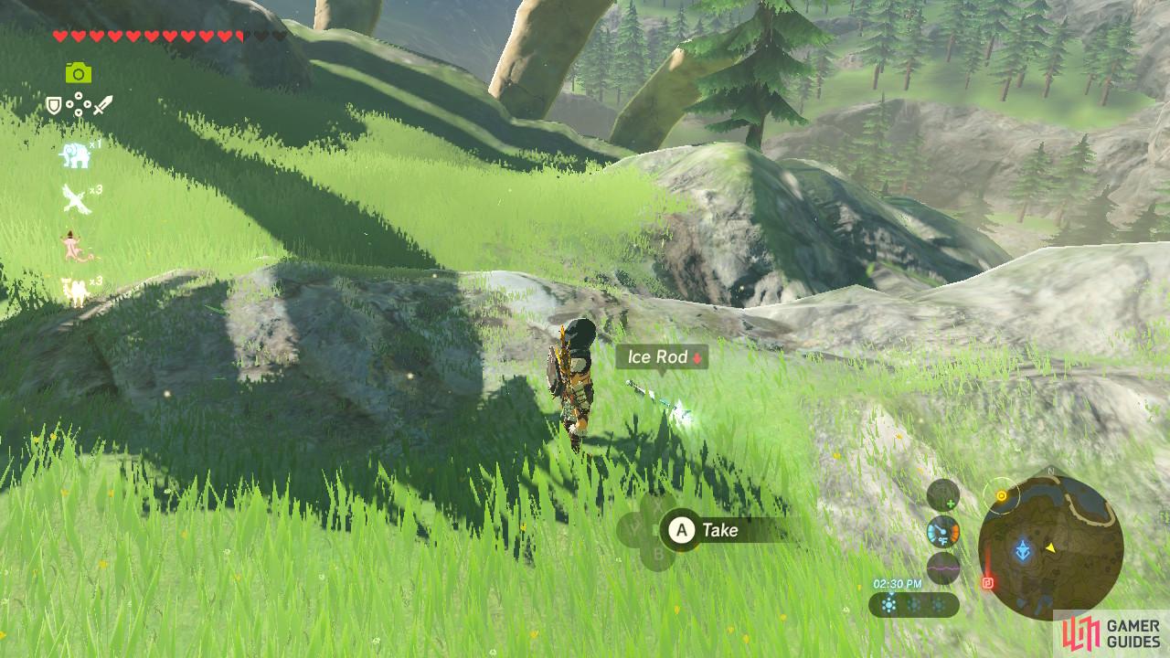 We went to the Lanayru Tower to find ourselves an Ice Rod