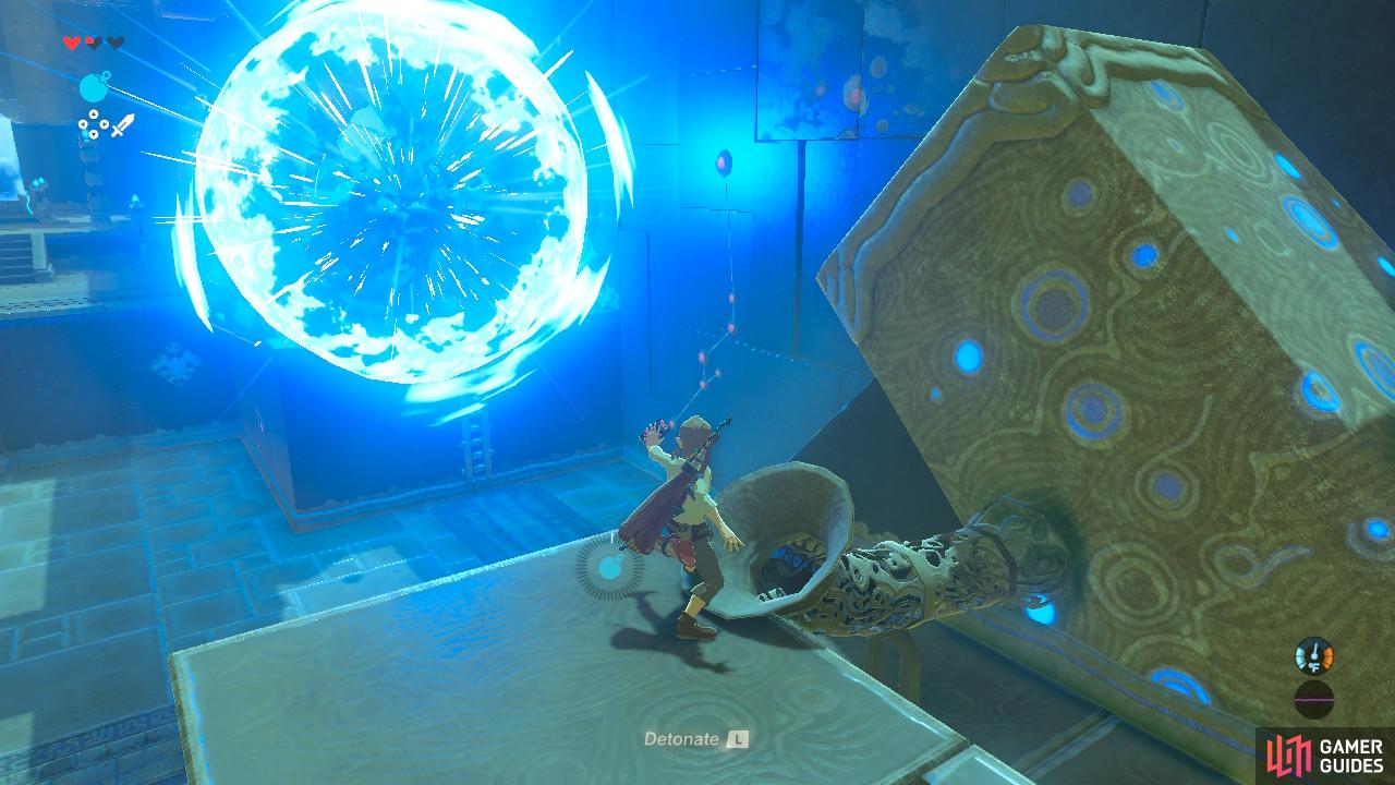 Make sure you detonate the Bomb in mid-air at the right time!