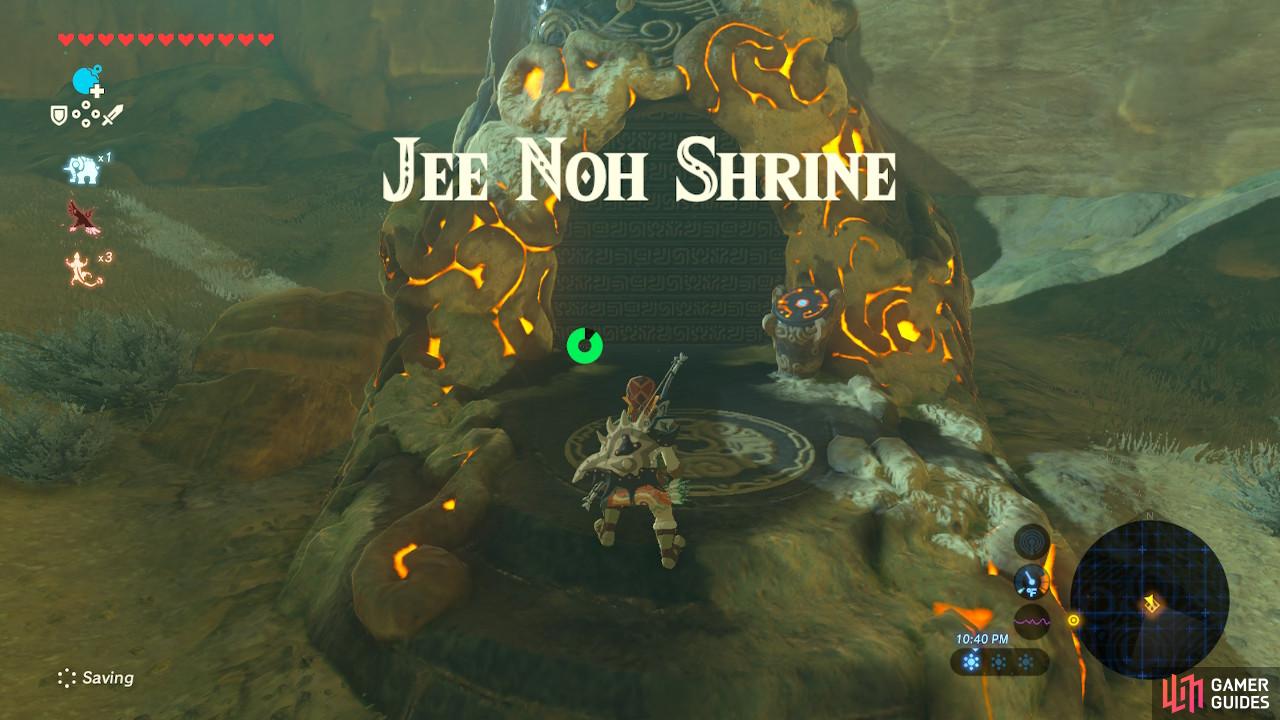 This Shrine is located in the eastern area of the Wasteland region