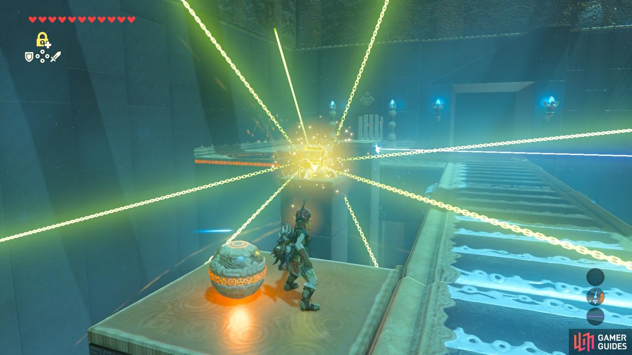 Use Stasis on this little laser shooter here