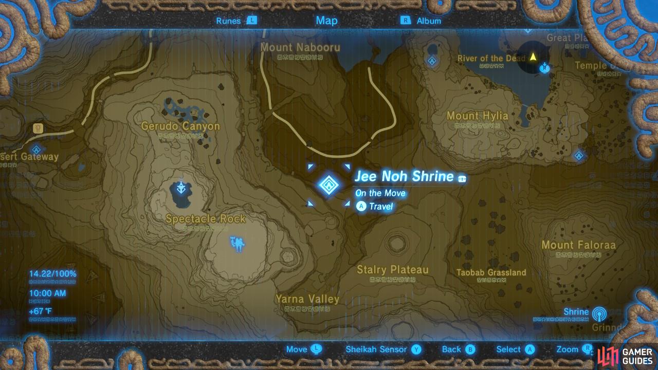 This is the specific location of the Jee Noh Shrine