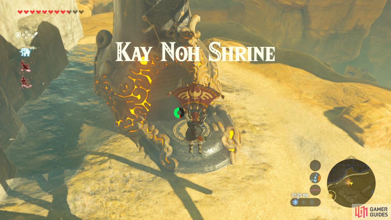 This serves as a fast travel point for the Gerudo Canyon Stable