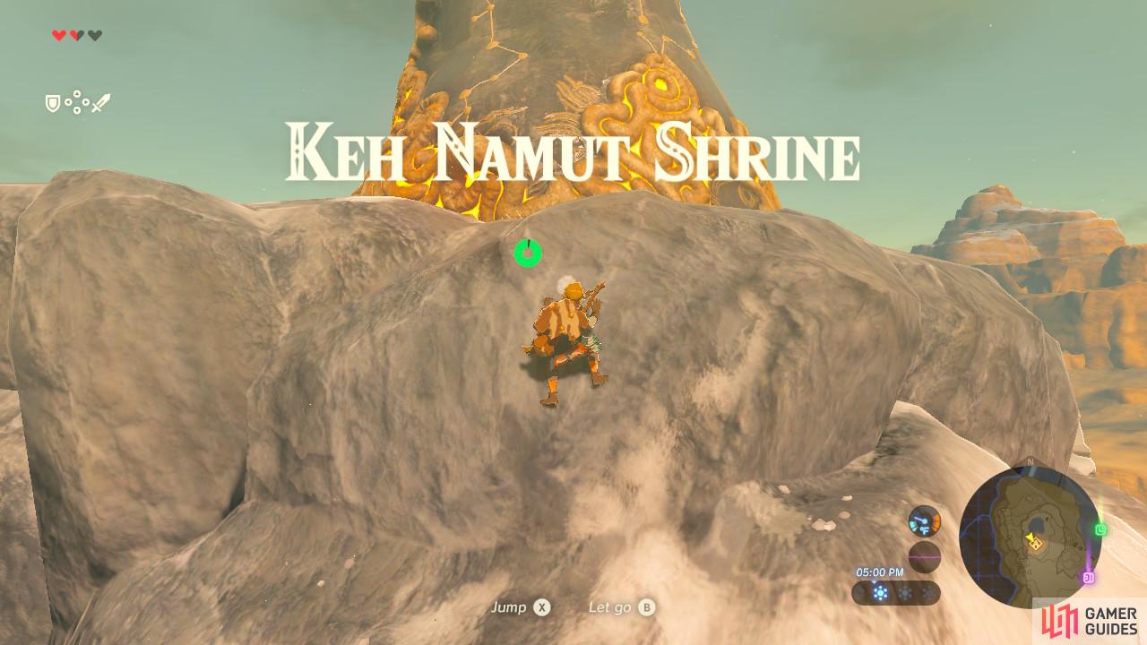 This Shrine is located in a colder area of the Great Plateau
