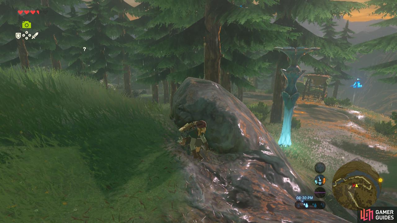 This upcoming stretch is home to a very large community of Lizalfos, many equipped with Shock Arrows