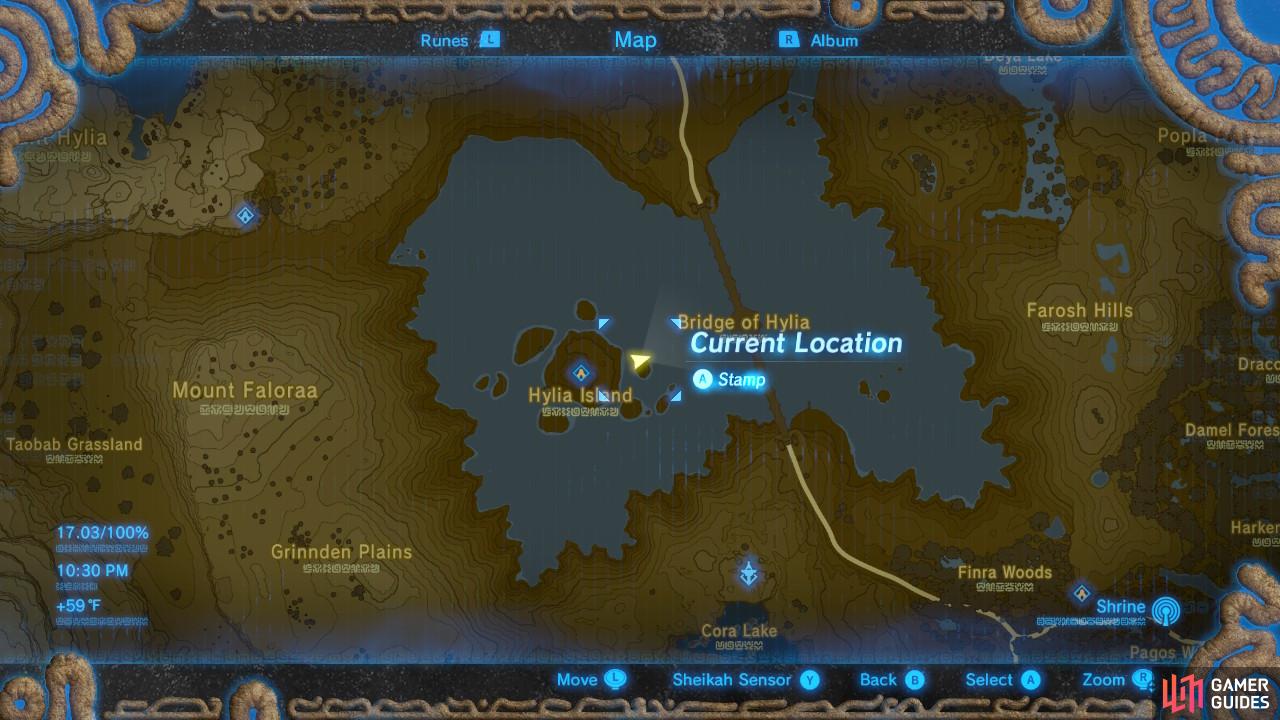Here is the general map of the area