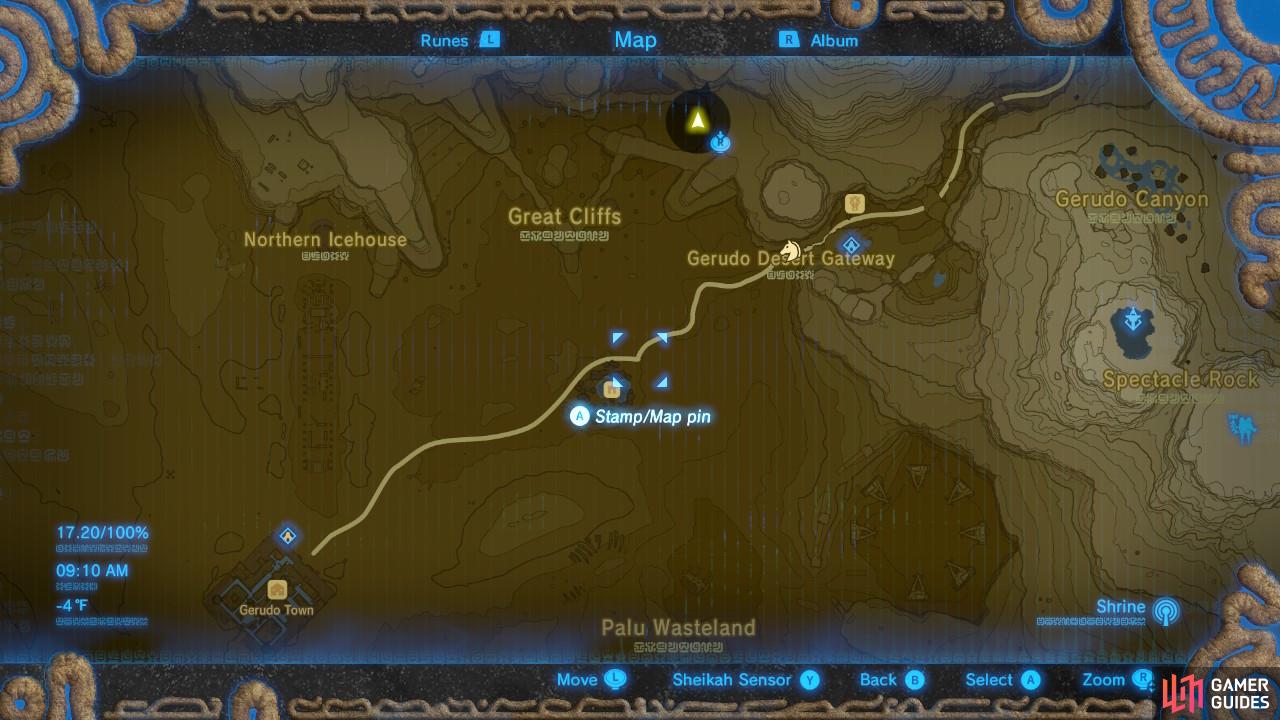 This is a more general map of the area