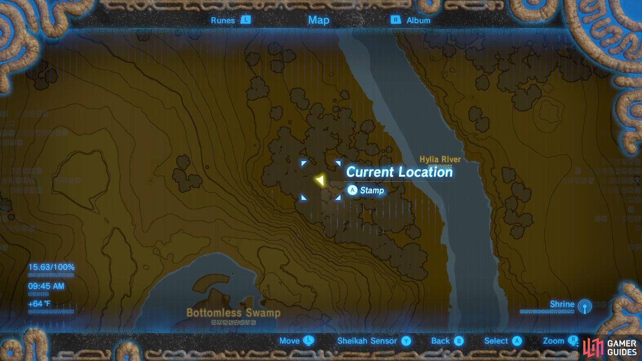 Here is the specific location of the recall point