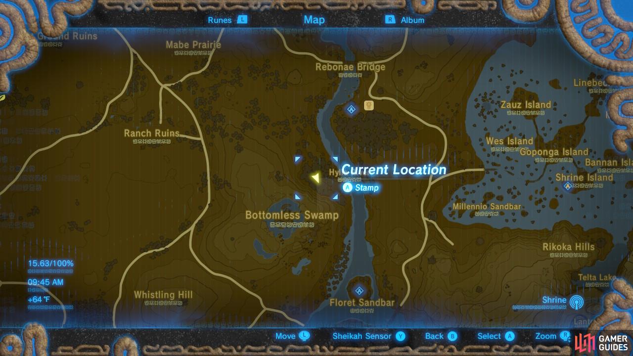 Here is a general map of the area