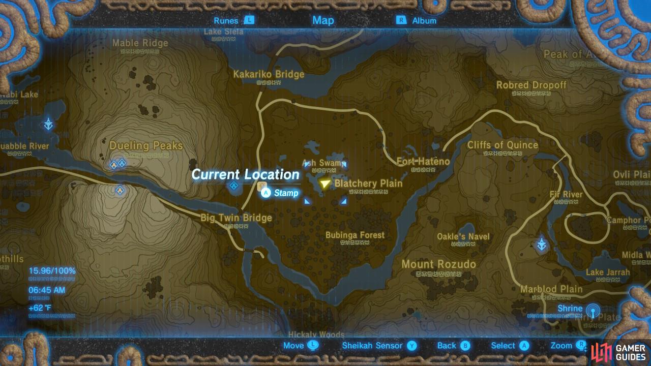 Here is a general map of the area