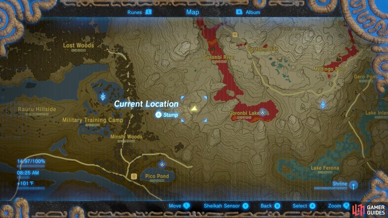 Here is a general map of the area