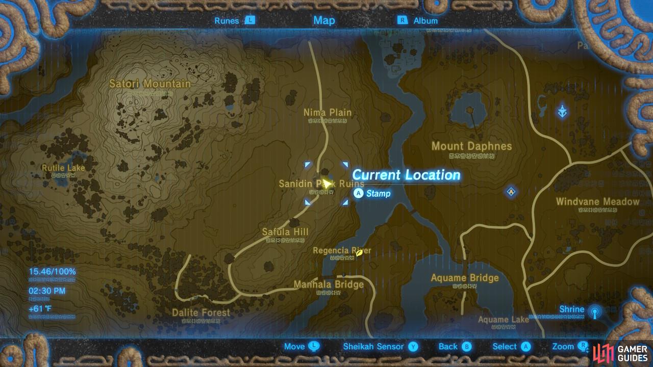 Here is the general map of the area