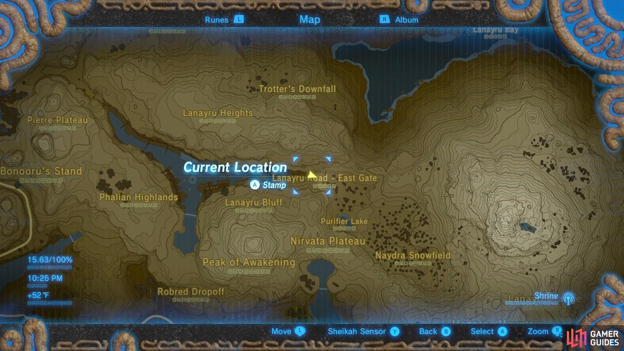 This is a general map of the area