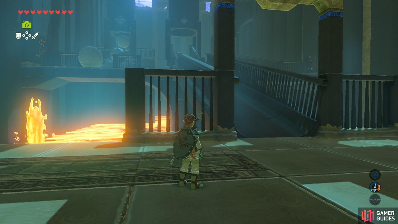 The ramp is to your right