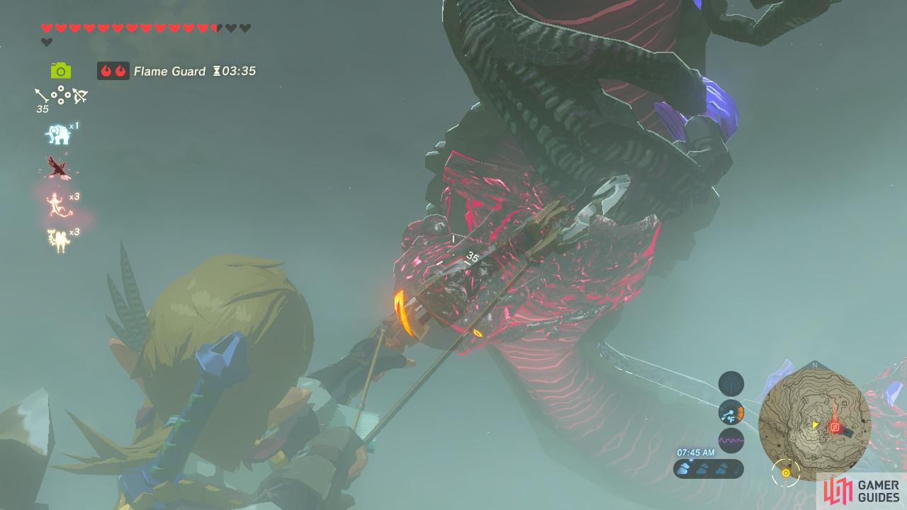 The eye dropping from Naydra's underside is the easiest to reach