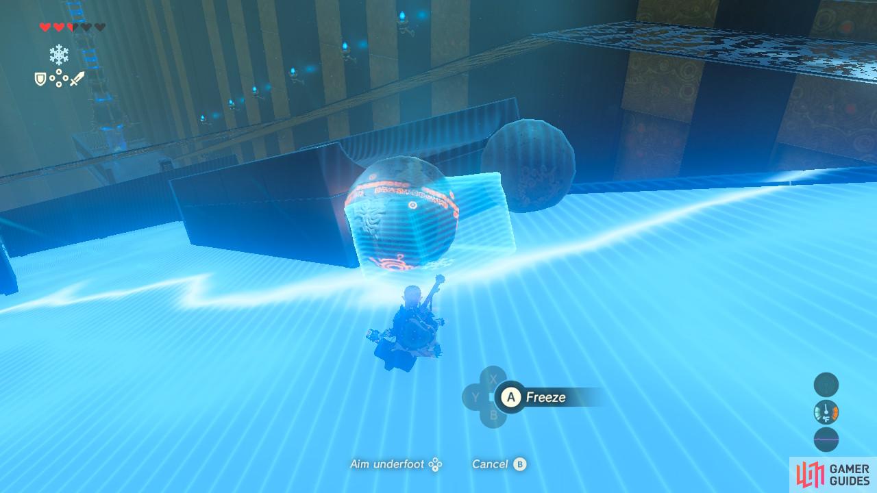Cryonis will launch this ball into the air at the angle we want