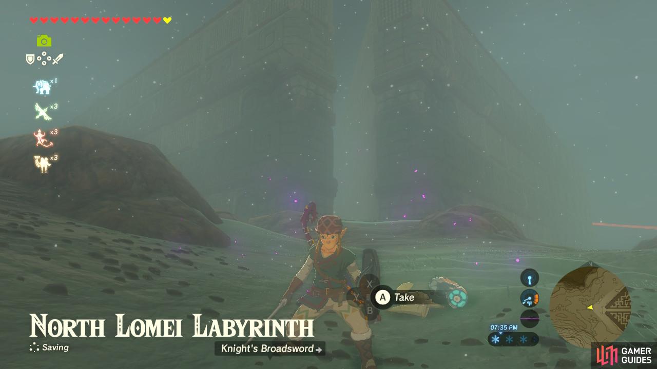 The labyrinth is easily recognized by its tall walls