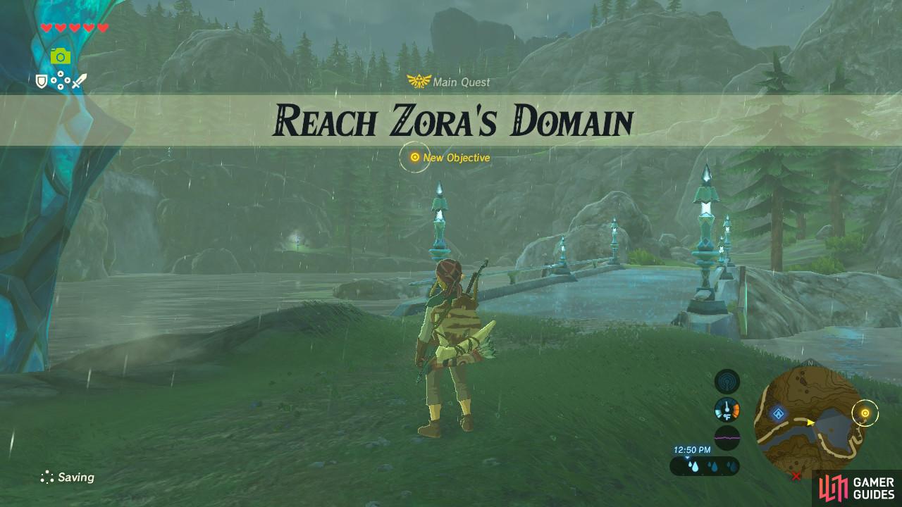 To get to the Zora's Domain is a quest all on its own