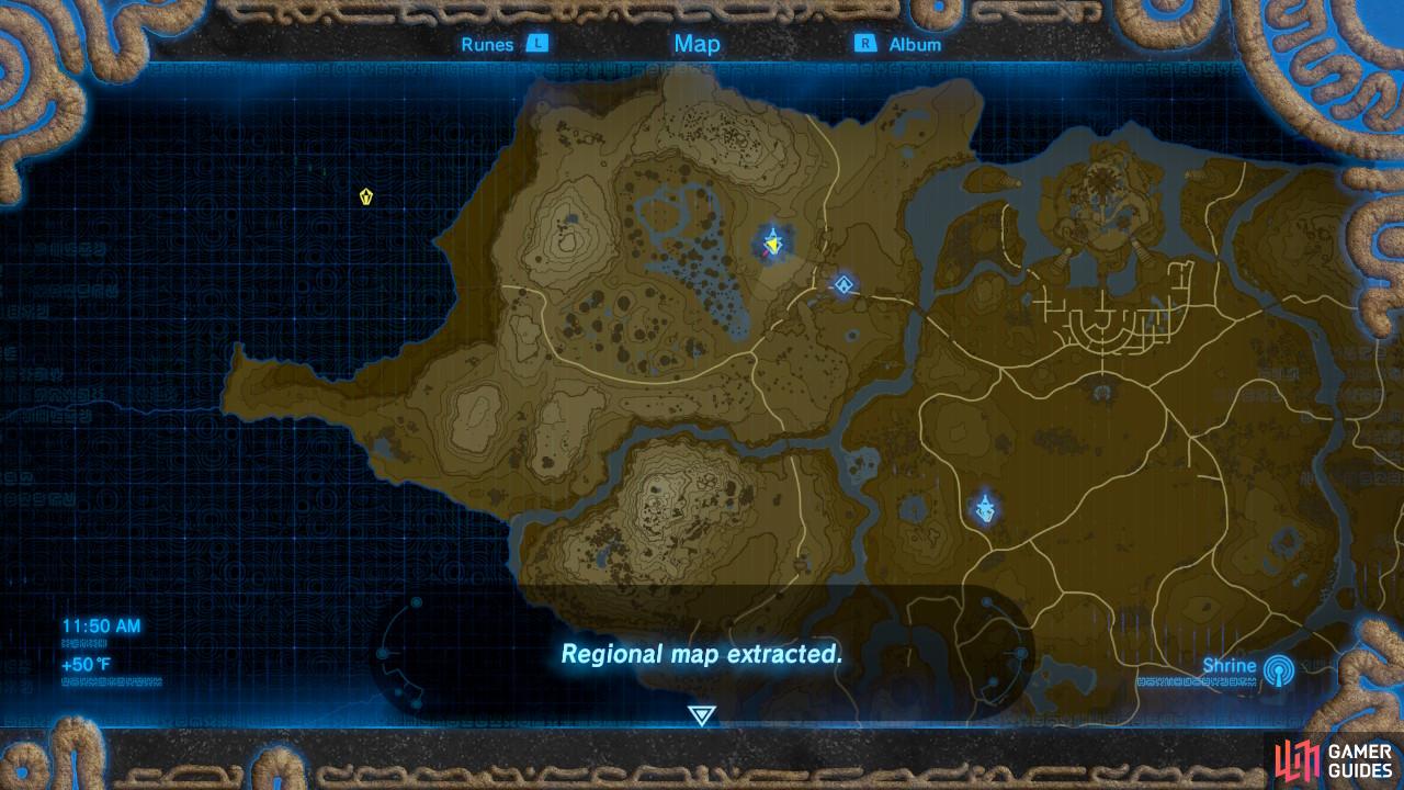 The Ridgeland region is fairly large and is sandwiched between Hyrule Castle and the Rito Village