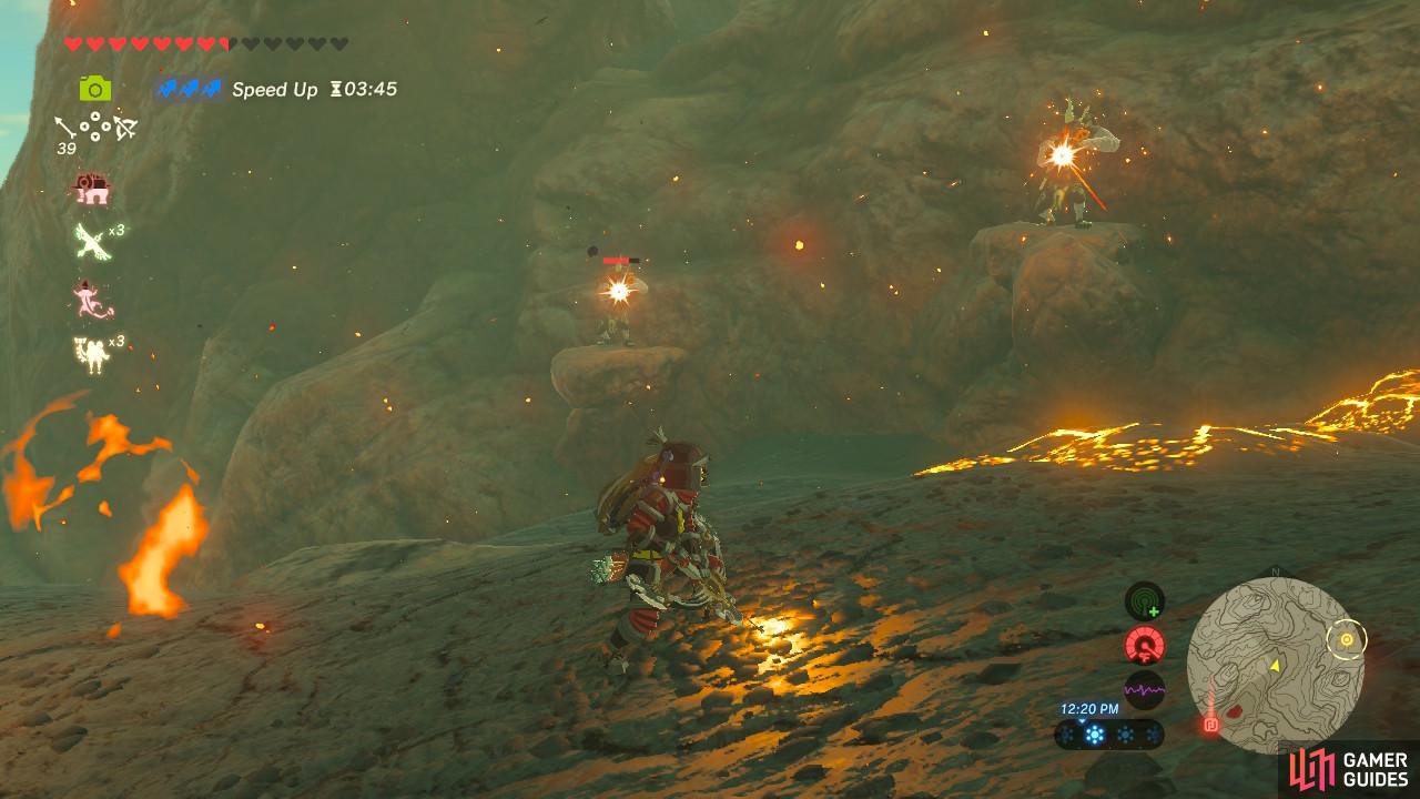 You will want to take care of all these enemies so you don’t drop your Rock Roast