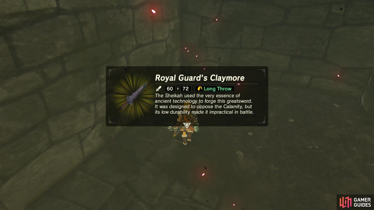 Make sure you have open room in your weapons inventory.