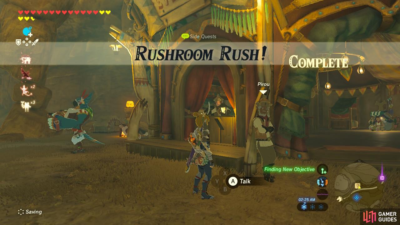 You can always give him another 55 Rushrooms in the future