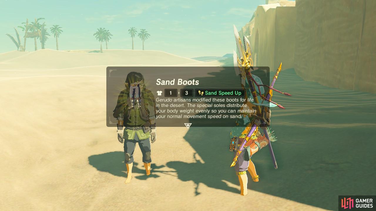 You will be gifted the Sand Boots as promised