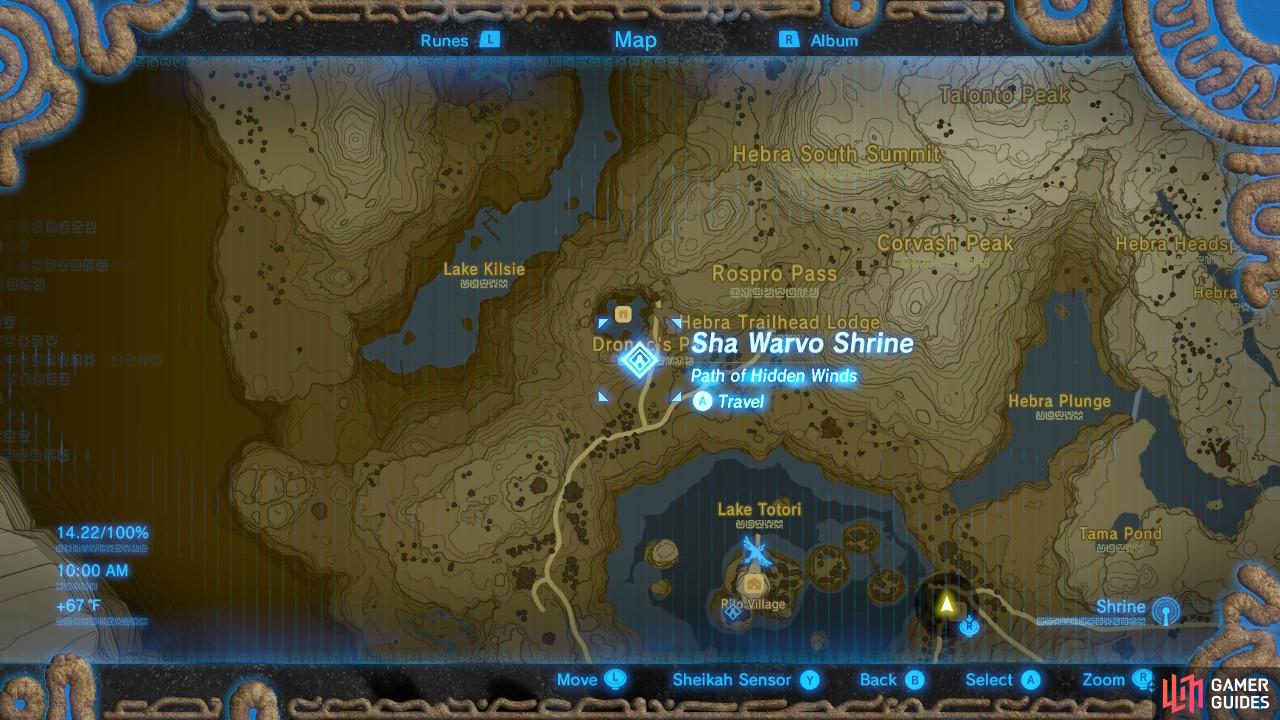 This is the specific location of the Sha Warvo Shrine