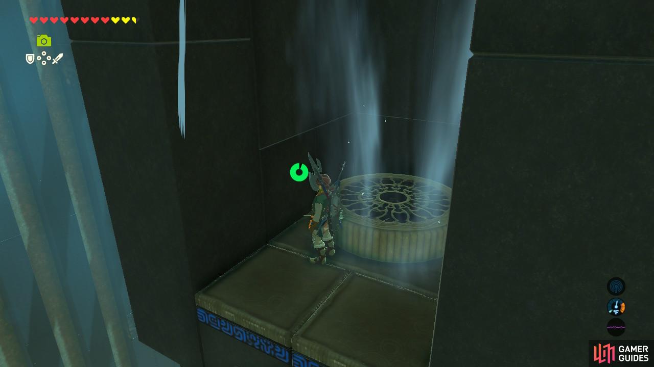 This updraft is hidden on a side of the column you cannot see from the closest platform